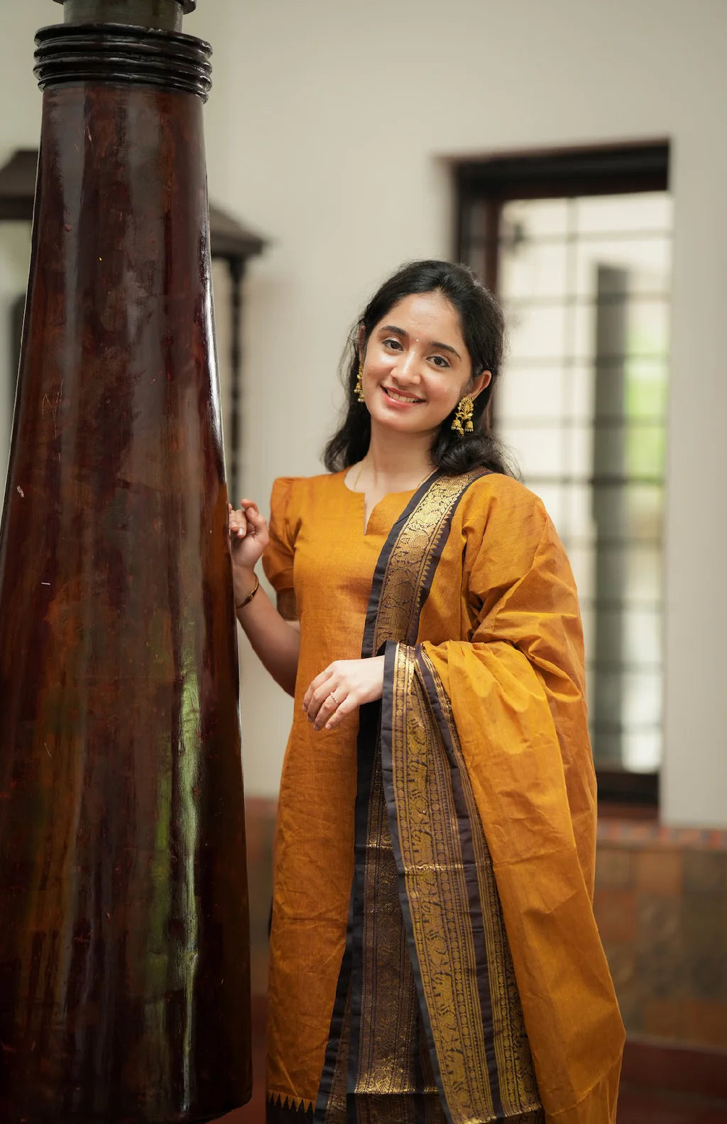 Damini-Mustard (Fabric)