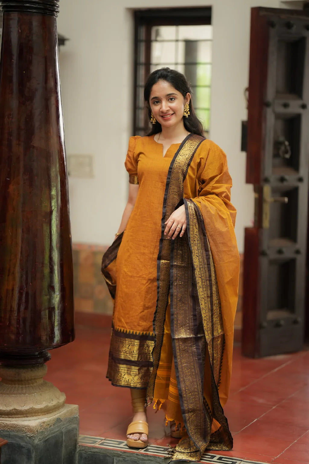 Damini-Mustard (Fabric)