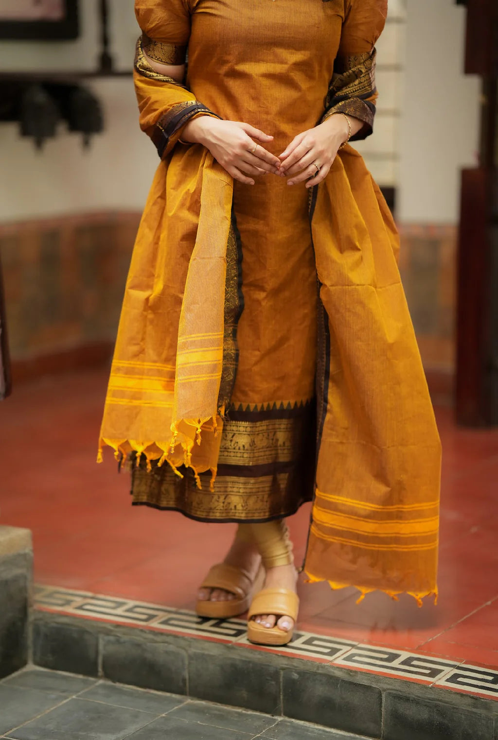 Damini-Mustard (Fabric)