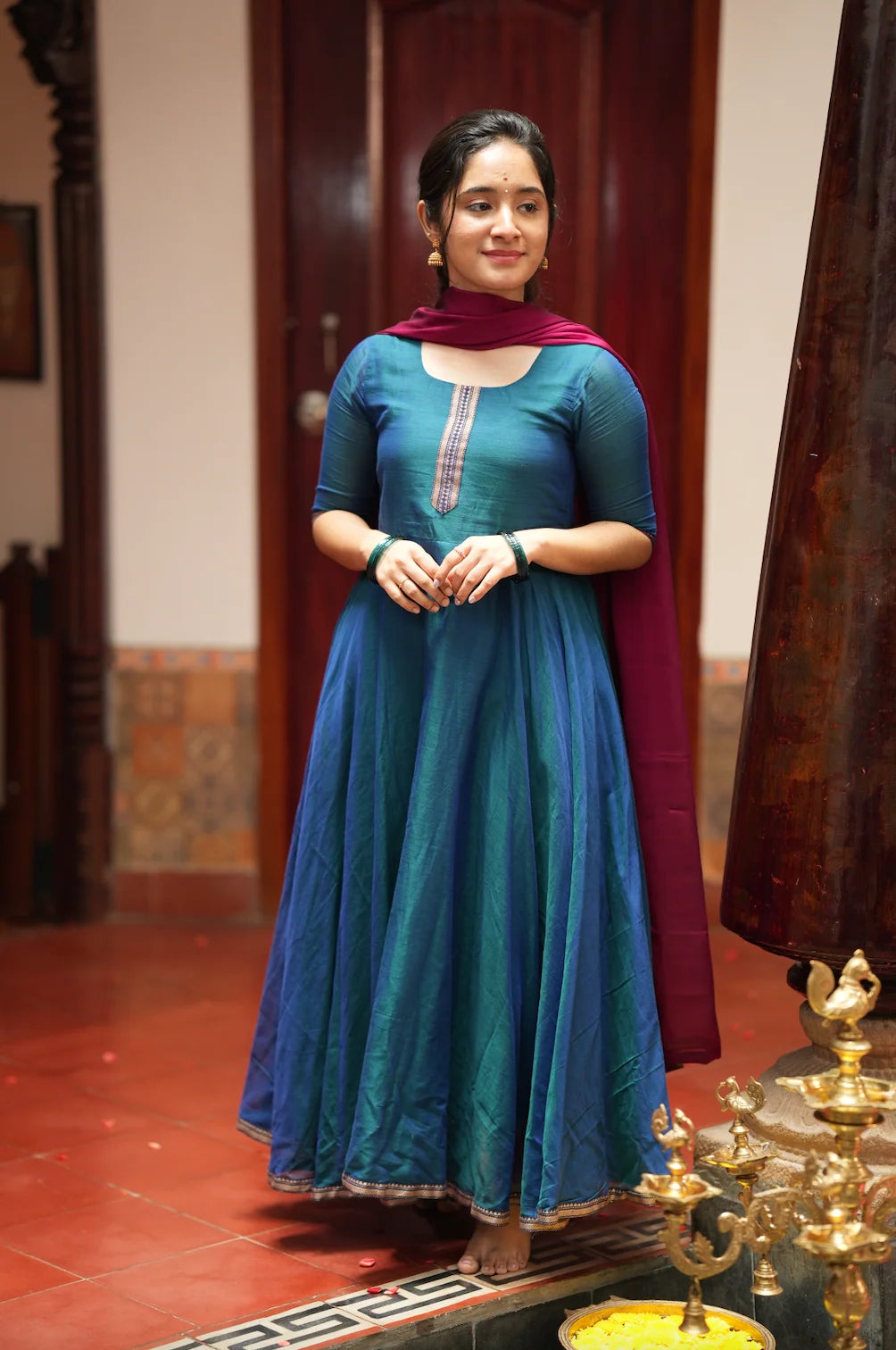 Bhama-Teal blue
