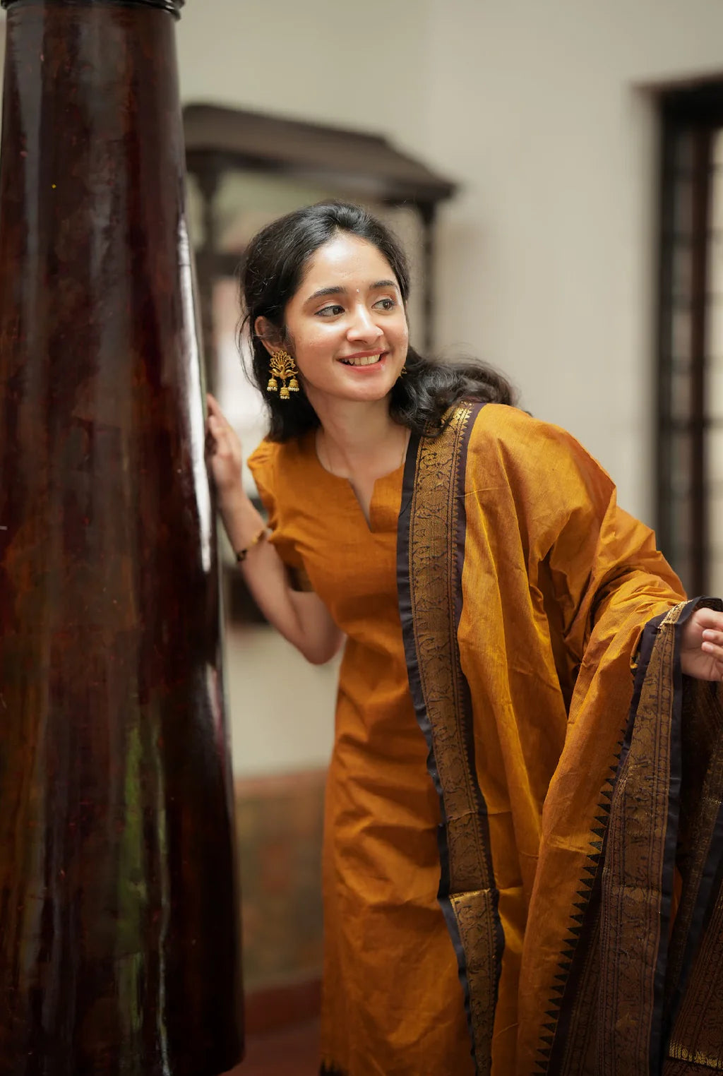 Damini-Mustard (Fabric)