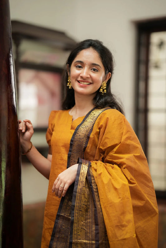 Damini-Mustard (Fabric)