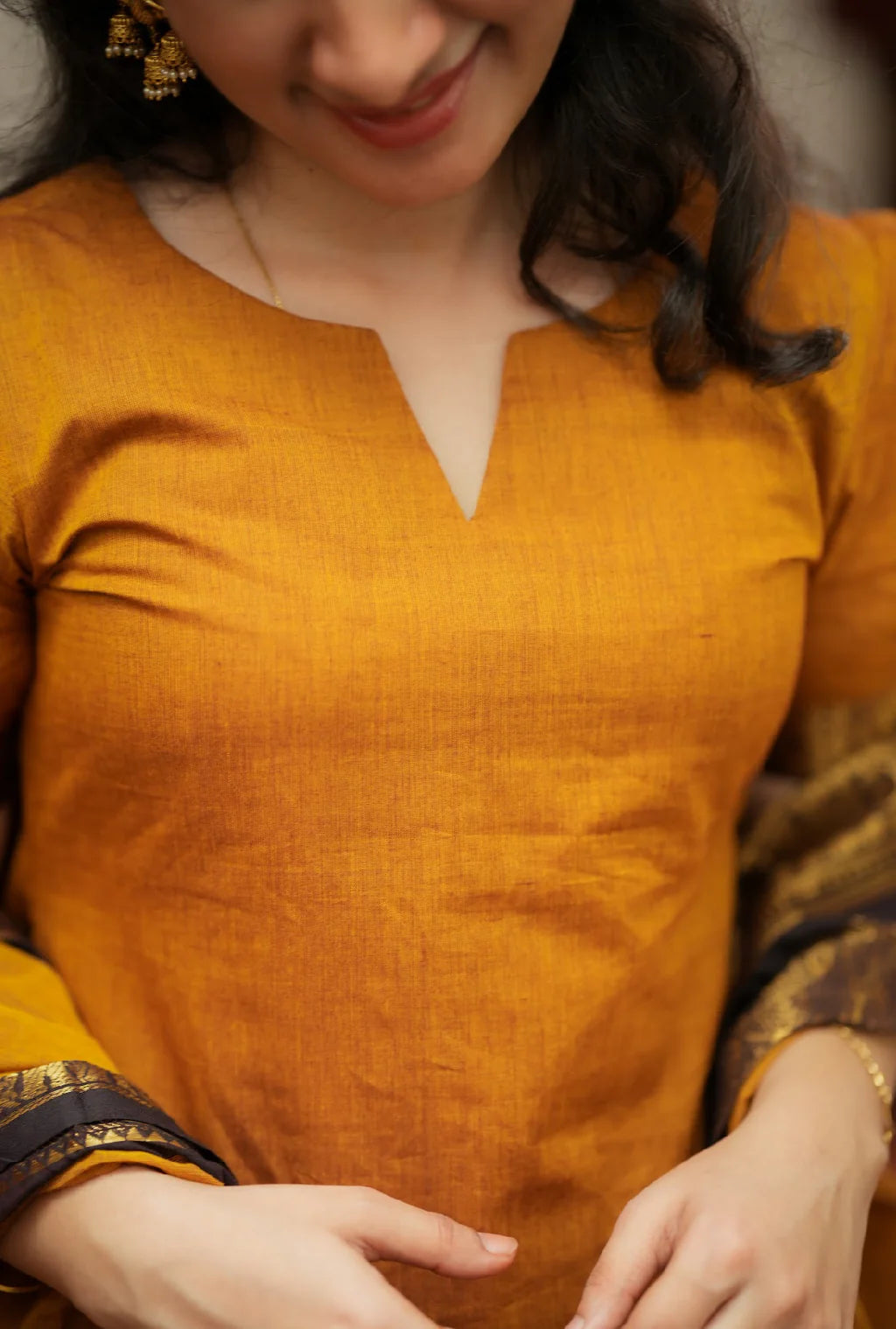 Damini-Mustard (Fabric)