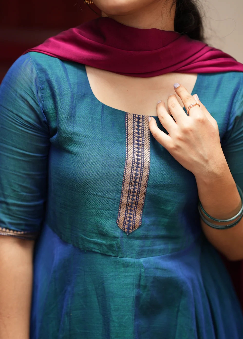 Bhama-Teal blue