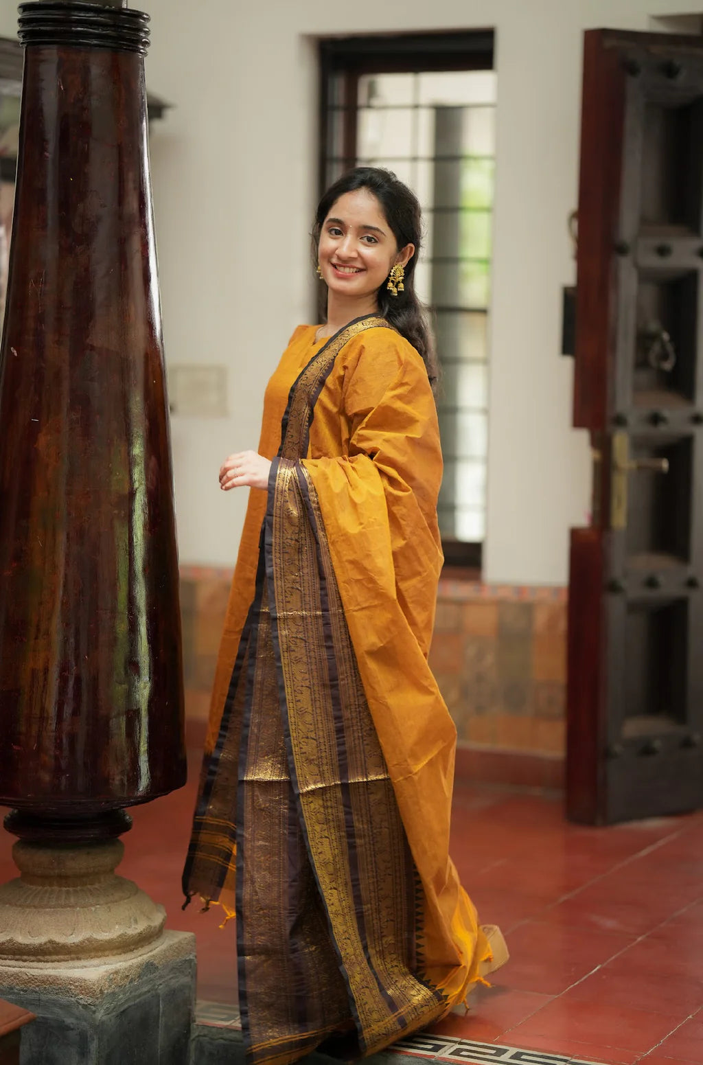 Damini-Mustard (Fabric)
