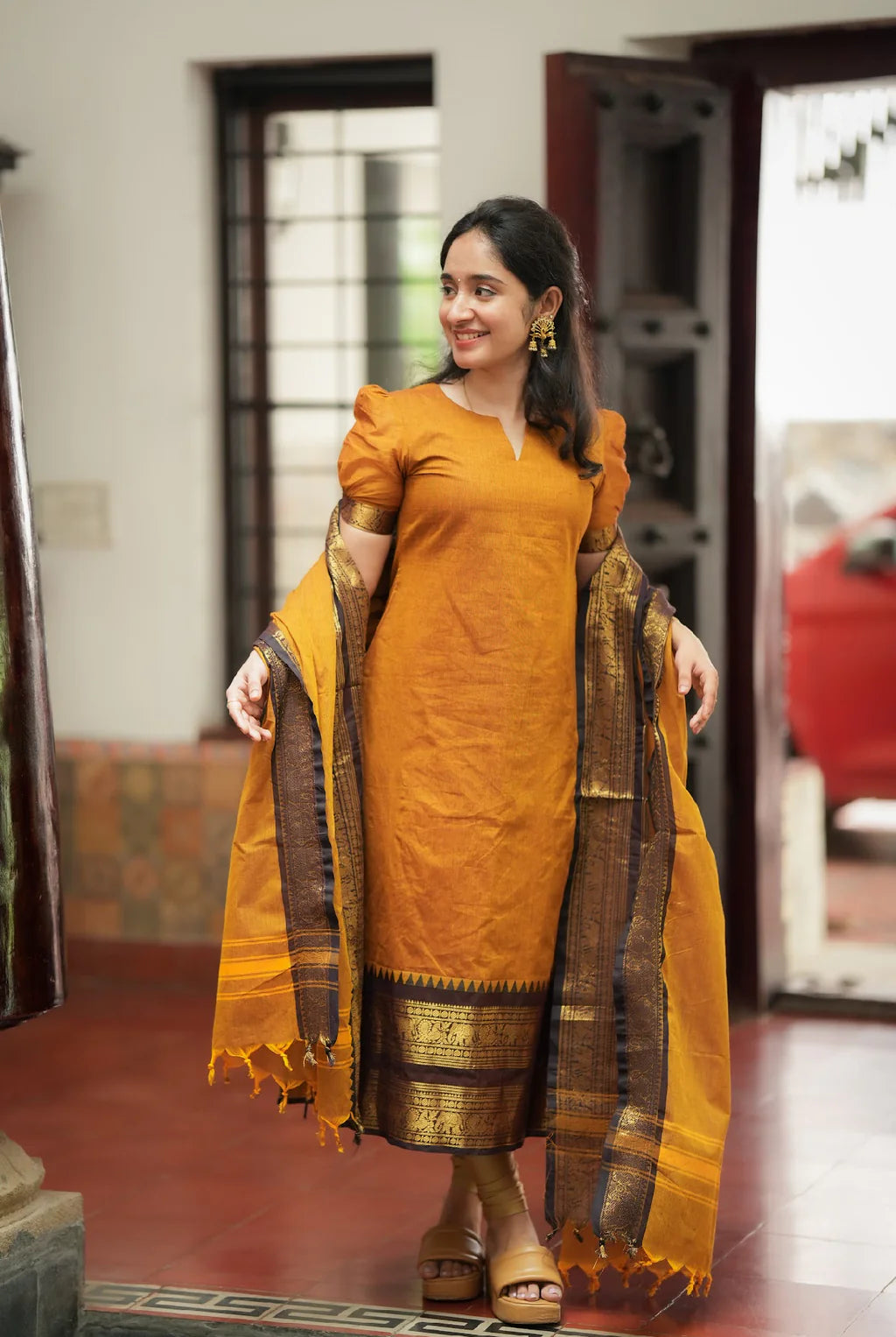 Damini-Mustard (Fabric)