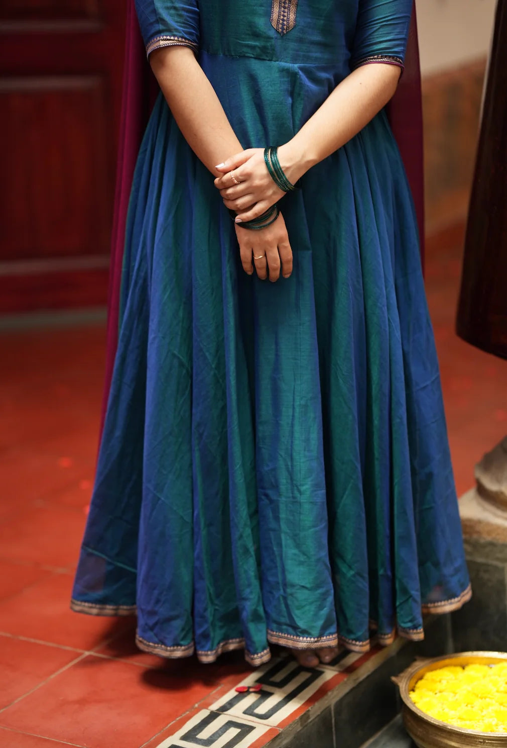Bhama-Teal blue